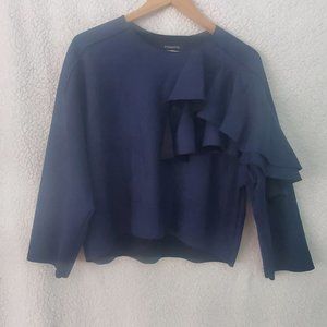 USED Women's CQ by CQ Jacket Color Blue Size S Like New 100%